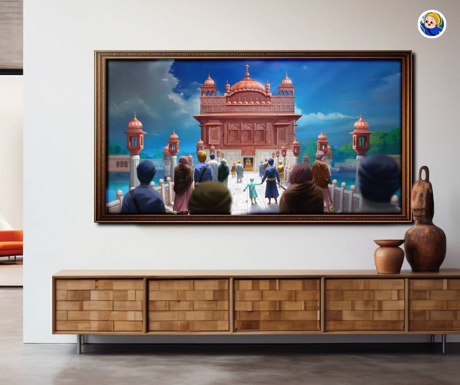 Painting Sri Darbar Sahib